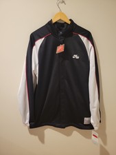 NWT Vintage Y2K Nike Track Jacket Mens Large Black White Red Full Zip Retro