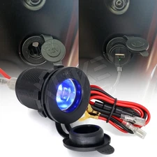 12V Car Cigarette Lighter Socket Phone Charger Power Adapter Outlet Plug