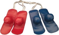A.D.P. Rooster Booster Protection Chicken Mitt Safety Small, Red and Blue