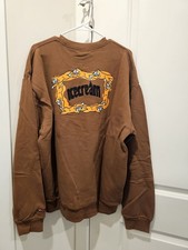 BILLIONAIRE BOYS CLUB ICE CREAM END GAME CREW SWEATSHIRT BROWN NWT SIZE XL