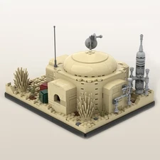 Compatible Owen Lars' Home Hut on Tatooine 695 from Film Building Toys