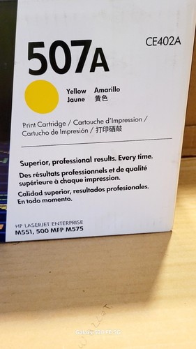 HP 507a (CE402AG) Yellow Toner Cartridge - Bild 3 von 4