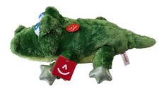Aurora Green Alligator Plush Hand Puppet 14" Soft Cuddly Eco-Friendly Kids Fun