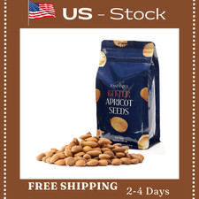 Organic Bitter Raw Apricot Kernel Premium Seeds 16oz Gluten Free Vegan USDA 1 lb
