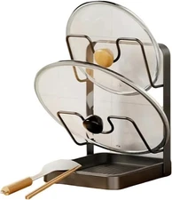 Kitchen Pot Lid Storage Rack, Pot Lid Holder, Holder While Cooking