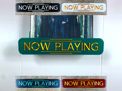 Now Playing Wall Mount Display for Movie Cases - Shelf Stand for DVD Blu-ray