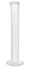 EISCO Graduated Cylinder, 50mL - Class B Tolerance - Octagonal Base - Polypro...