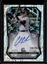 2026 Bowman Charlie Condon Chrome Prospect Auto Speckle Refractor #/299 Rockies