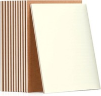 Notizbuch A5 Blanko 10Er Set, Skizzenbuch, Tagebuch, Notizheft, Kraft