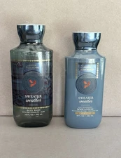 NEW Sweater Weather Body Lotion 8 oz & Body Wash 10 oz Bath & Body Works SEALED