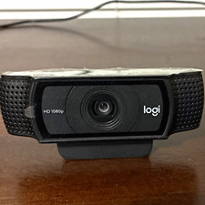 Logitech C920 1080p HD Clip-On USB Webcam 30fps Black V-U0028