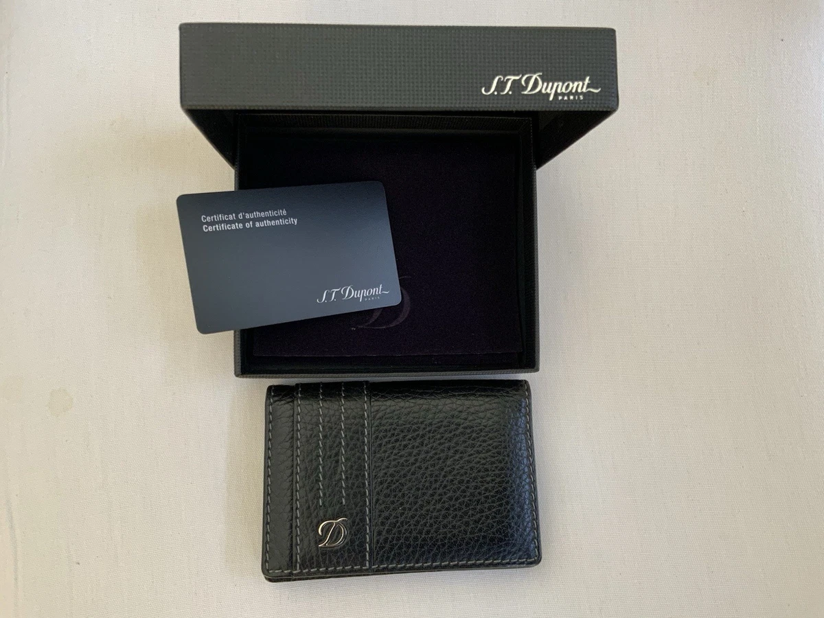 Dupont Black Leather Wallets for Men for sale | eBay
