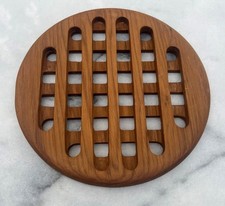 Vintage MCM Good Wood Wooden Trivet Goodwood Great Gift