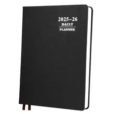  Large Daily Planner 2025-2026 Full Page Per Day, Hourly Schedule 8.5" x 11" 