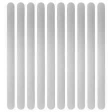 10Pcs 7x0.5x0.05" Anodized Aluminum Bracelet Blanks Stamping Engraving Silver