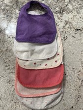 Lot Of 6 Baby Bibs Girls