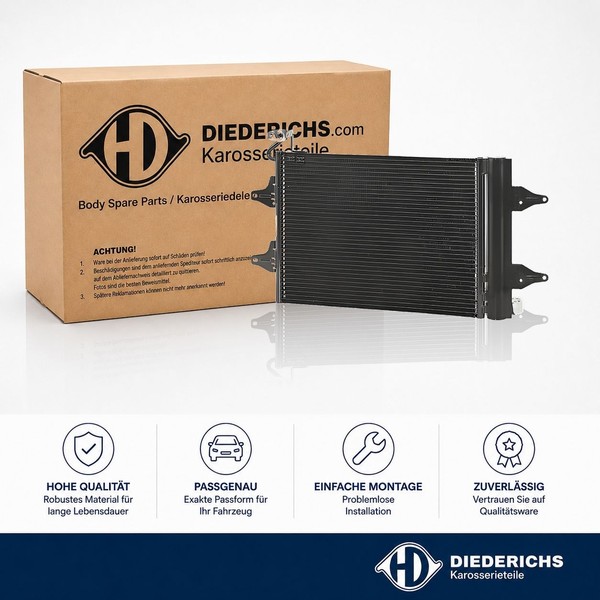 Kondensator Klimaanlage Diederichs DCC1877 FÜR Seat Skoda Vw-image