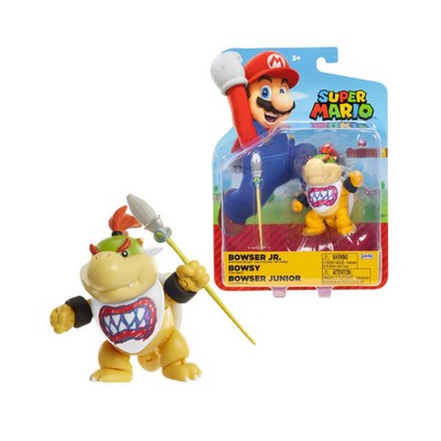 Super Mario Bowser Jr 2.5  Figure Jakks Pacific w/ Paint Brush Nintendo