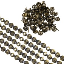 5 Pcs 1 Meter Upholstery Tacks Strips Flower Decorative Nail Trims for Furniture