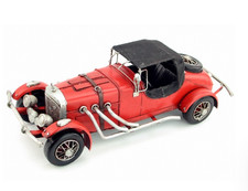 32CM Handmade Antique 1965 Vintage Car Two  door Coupe Tin Metal Reproduction