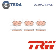 GDB3530 BRAKE PADS SET BRAKING PAD FRONT TRW NEW OE REPLACEMENT