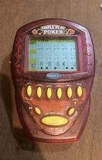 2000 Radica Triple Play Poker Electronic Handheld Poker Game (Tested & Working)
