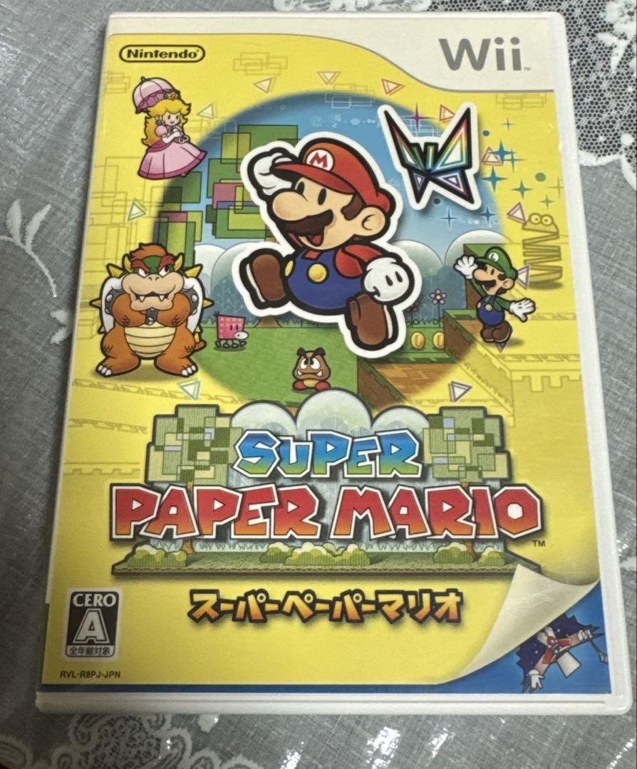 Super Paper Mario CIB Nintendo Wii Japan Import
