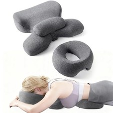 Breast Pillow and Face Down Pillow Massage Set, Breast and Neck Cushion for B...