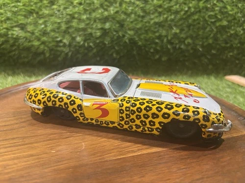 Vintage Bandai  Jaguar XK-E Friction Race Car TinLitho Japan