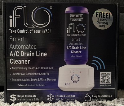 NEW  SEALED iFLO Smart Automated A/C Drain Line Cleaning System IFLOKIT01 WIFI