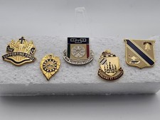 Lot of 5 Military support pins Collection Made In USA