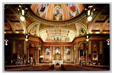 San Jose CA St. Joseph's Church Interior Posted 1963 Chrome Postcard