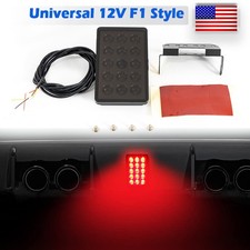 Smkoed Lens F1 Style Rear Third Brake Lamp Strobe Flashing Tail Brake Stop Ligh