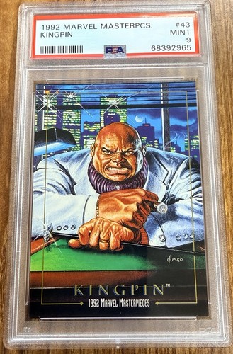 1992 Marvel Masterpieces Kingpin #43 PSA 9 - NO RESERVE FUNDRASIER AUCTION