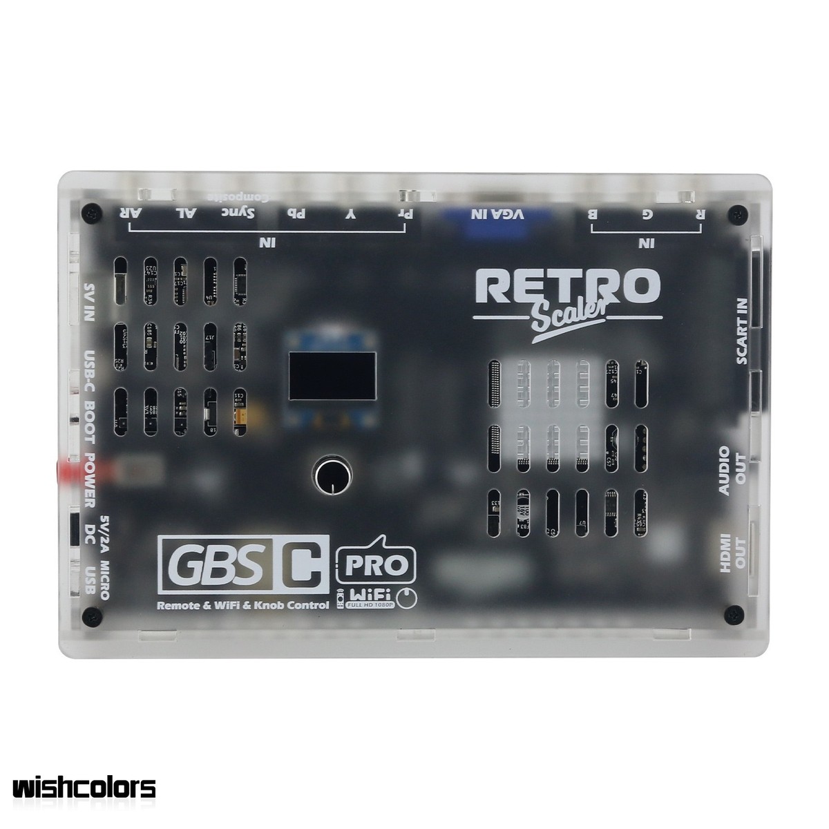 GBSC Pro Video Converter Scart/RGB/YPBPR/VGA/AV/SV to HDMI