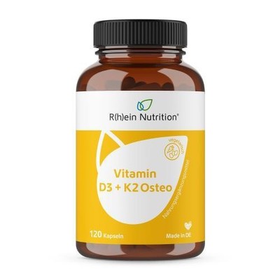 2x VITAMIN D3+K2 Osteo 2.000 I.E. Vit.D3+80 µg K2 Kps 120 ST