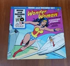 Wonder Woman Book and Record Set 1977 Peter Pan DC Comics Vintage Vinyl LP Clean