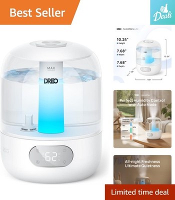 30-Hour 3L Cool Mist Humidifier - Perfect for Bedrooms, Plants, and Large Rooms