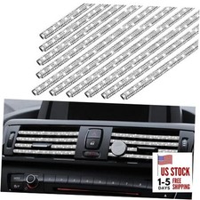 10 Pcs Bling Car Vent Outlet Trim Bling Car Accessories for Women Interior