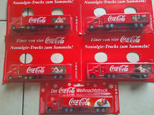 4 Coca Cola Nostalgie Minitrucks Werbetrucks  + 1 Weihnachtstruck extra ovp.