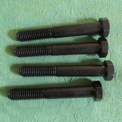 Zollschrauben Din 931/8.8 UNC 1/2x3 1/2 NEU 4 Stück Zoll Schrauben