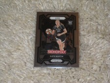 Kate Martin Rookie Prizm 2024 WNBA Monopoly Prizm Base Card #40 Aces