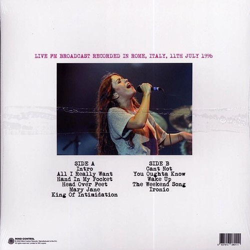 Alanis Morissette Vinyl - Enough About You: Live in Rome, Italy, 11th July 1996 - Picture 2 of 2