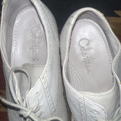 COLE HAAN Signature Wingtip Beige Nubuck Men Dress Shoes  display picture 1