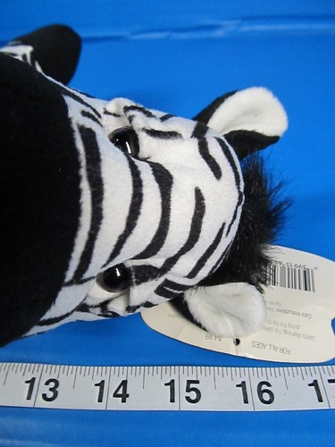 Vintage Target Cuddle Zone sitzendes Zebra Regal Sitter Plüsch mit Etikett 16 Zoll - Bild 11 von 11