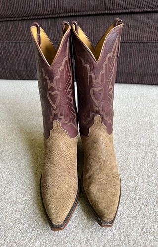 Lucchese 9.5 Exotic RARE Spotted Hippo 