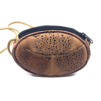 New Exotic Bufo Marinus Cane Toad Leather Oval Crossbody Shoulder