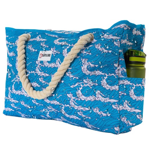 Beach Bag and Pool Bag. Has Airtight Pouch, Ton of Pockets. Beach Tote is Family - Picture 15 of 16