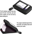 Genuine Cowhide Leather Safe Wallet RFID Blocking Card Holder Zip Around Purse — photo 8