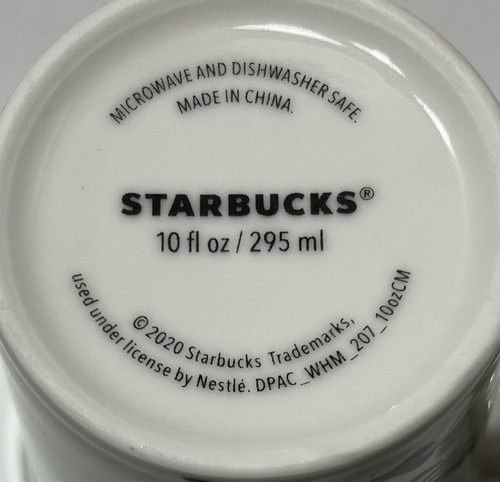 Taza de cerámica Starbucks Holiday 2020 10 oz blanca verde - Imagen 7 de 8